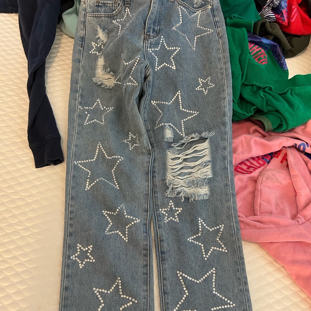 Star-Studded Blue Jeans
